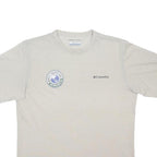 COLUMBIA Mens Cream S Short Sleeve Crew Neck Eco Challenge Graphic T-Shirt