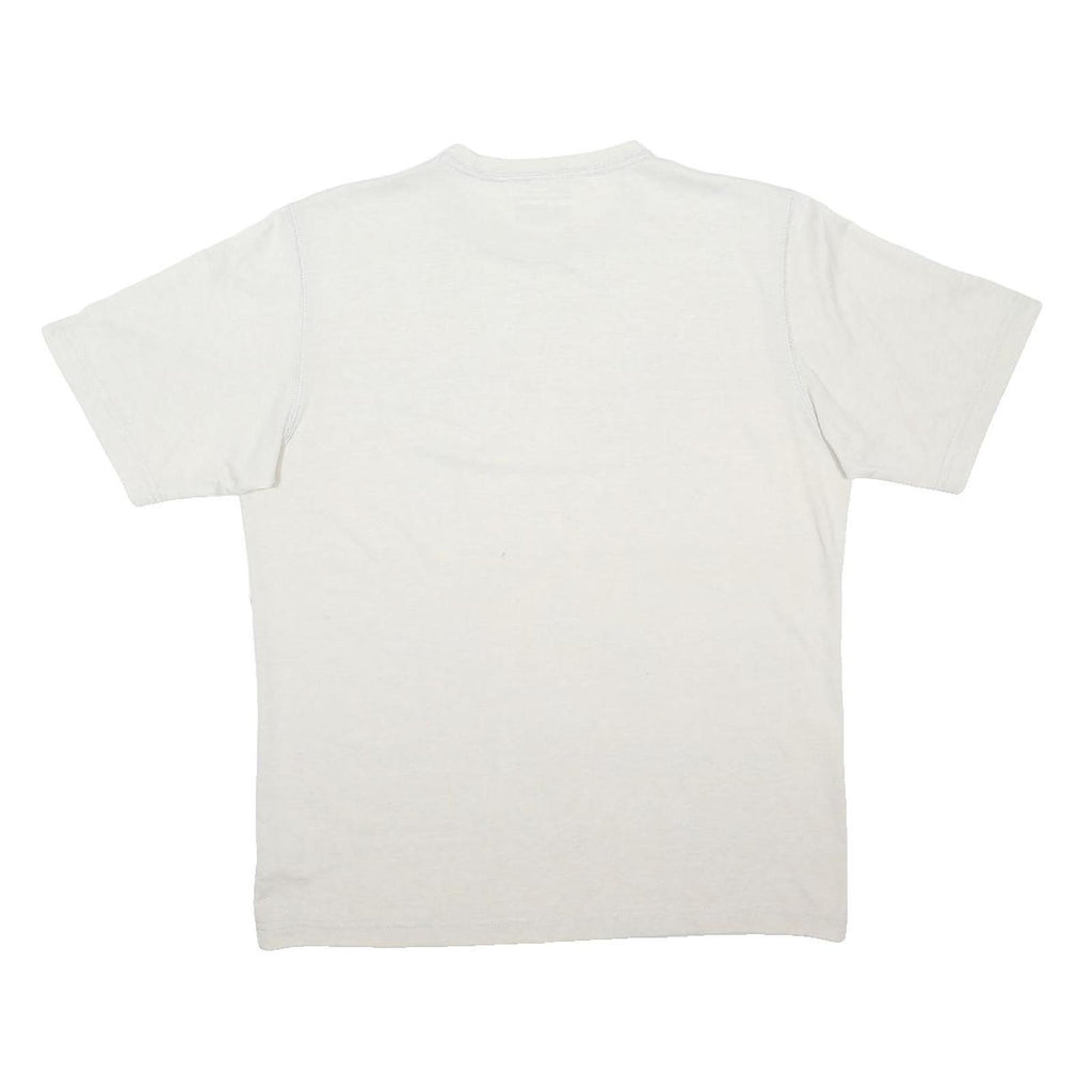 COLUMBIA Mens Cream S Short Sleeve Crew Neck Eco Challenge Graphic T-Shirt