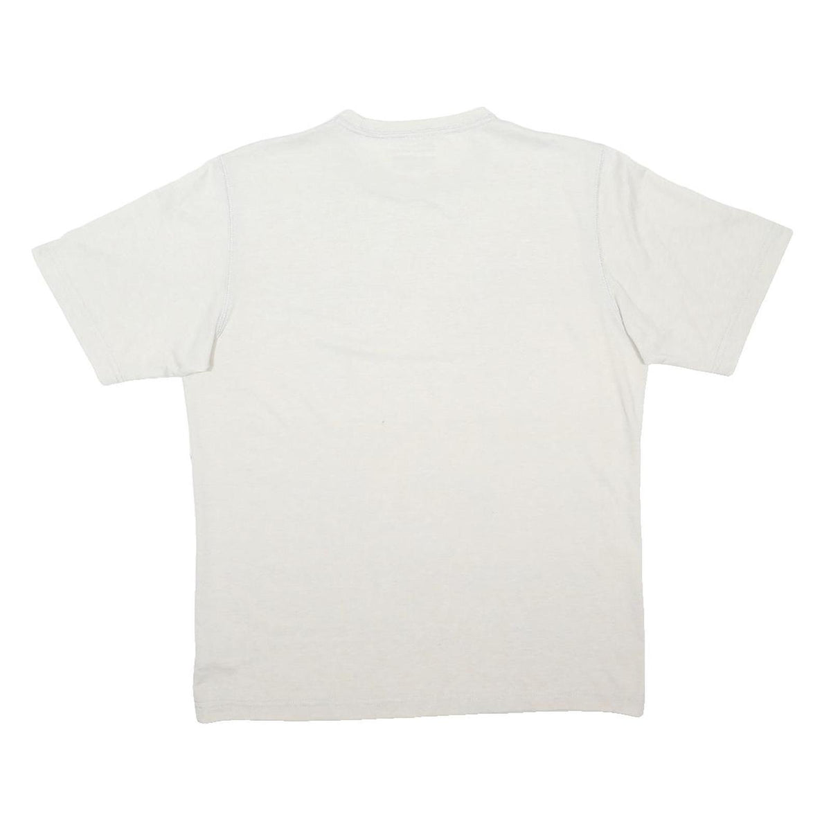 COLUMBIA Mens Cream S Short Sleeve Crew Neck Eco Challenge Graphic T-Shirt