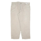 CARHARTT Mens Cotton Blend Beige Loose Straight Trousers W44 L32 Casual Workwear