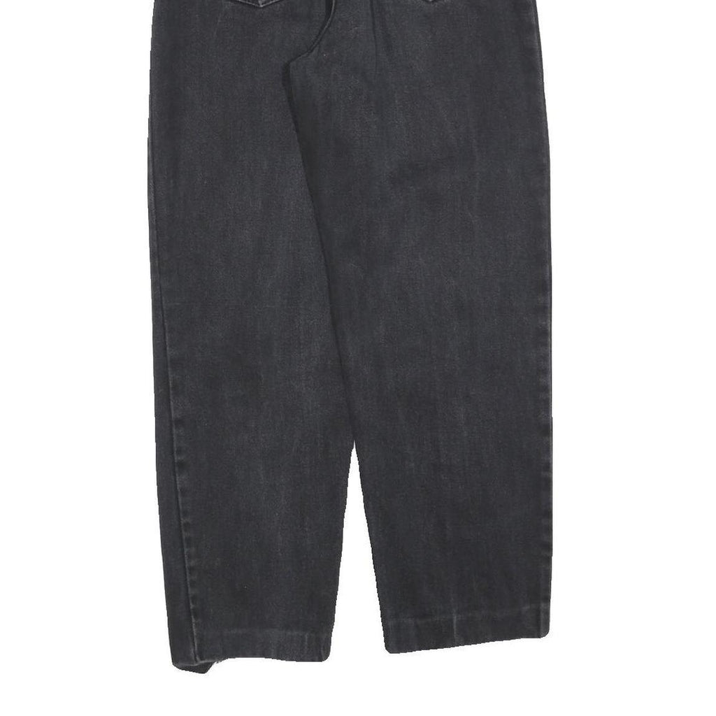 ROYAL FAKS Womens Regular Fit Straight Leg Denim Dark W27 L27 Cotton Blend Zip