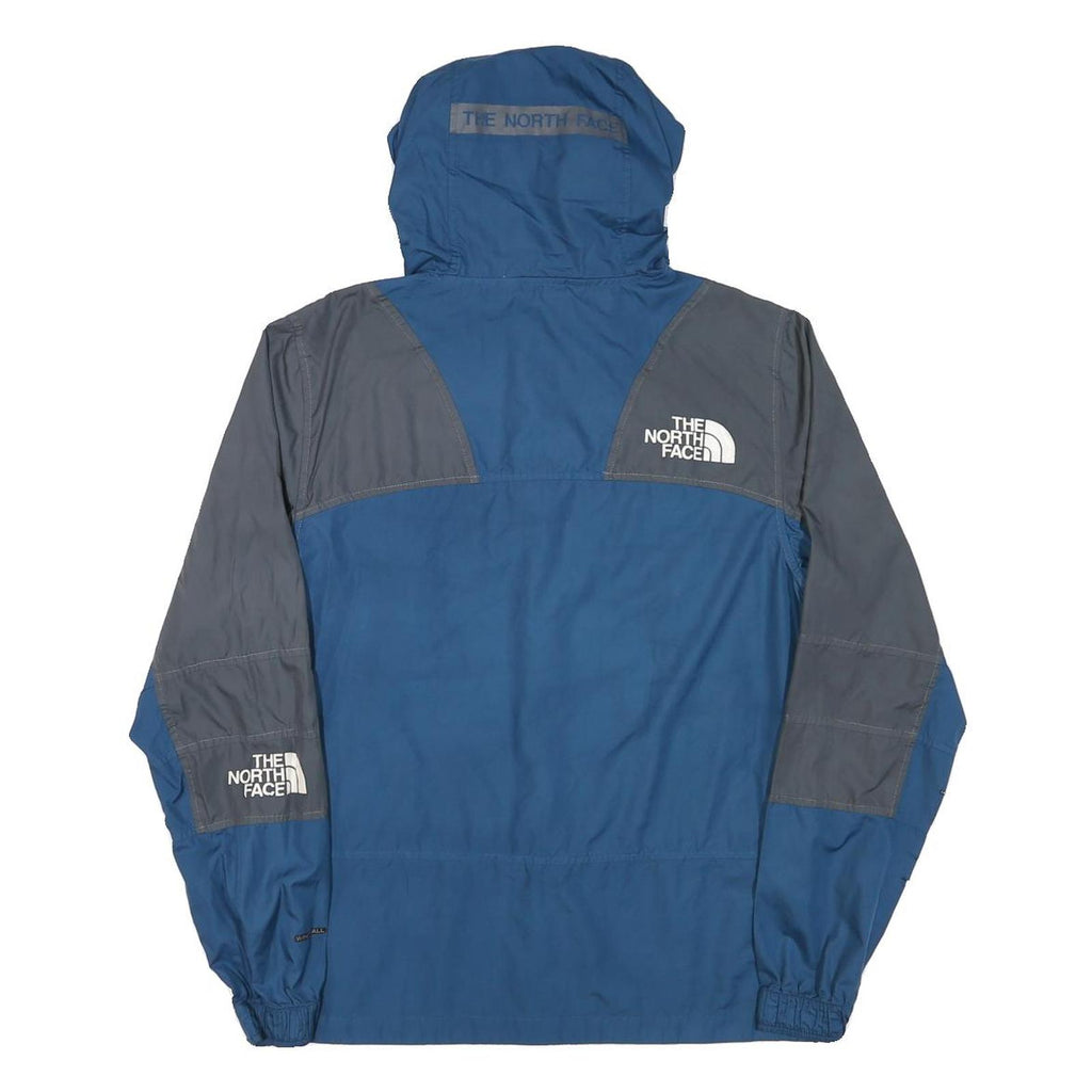 THE NORTH FACE Mens Blue & Grey Lightweight Hooded Zip Jacket S Polyester Blend