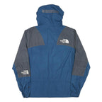 THE NORTH FACE Mens Blue & Grey Lightweight Hooded Zip Jacket S Polyester Blend