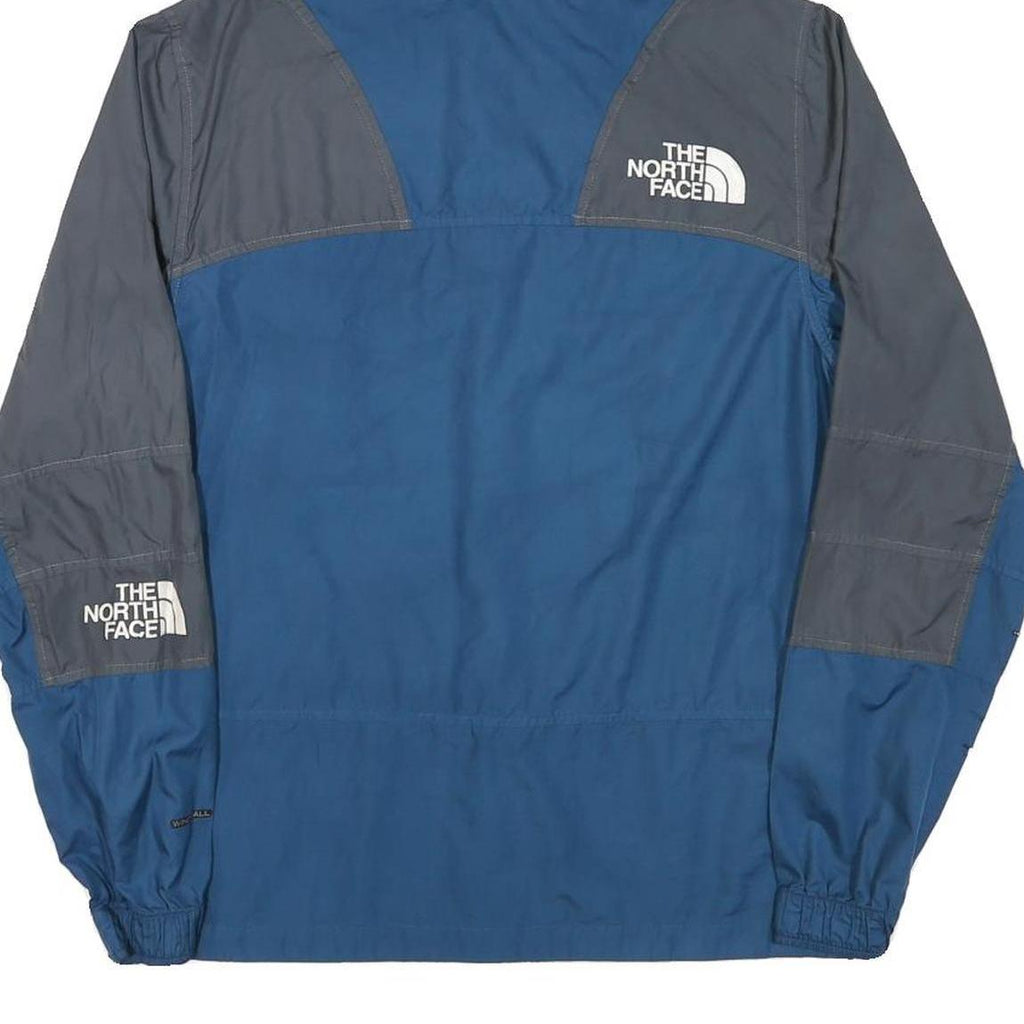 THE NORTH FACE Mens Blue & Grey Lightweight Hooded Zip Jacket S Polyester Blend