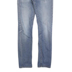 CARHARTT Mens Slim Fit Blue Denim Jeans W31 L32 Zip Cotton Blend Casual