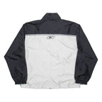 REEBOK Mens Track Jacket White Colourblock L