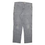 CARHARTT Mens Cotton Blend Grey Relaxed Fit Straight Leg Trousers W36 L32