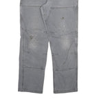 CARHARTT Mens Cotton Blend Grey Relaxed Fit Straight Leg Trousers W36 L32