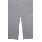 CARHARTT Mens Cotton Blend Grey Relaxed Fit Straight Leg Trousers W36 L32
