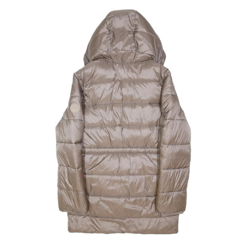 ABERCROMBIE & FITCH Girls Brown Puffer Jacket 13-14Y Polyester Blend Insulated