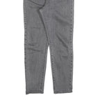 LEVI'S Womens Slim Grey Denim Slim Jeans Cotton Blend W26 L28 Button Closure