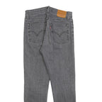 LEVI'S Womens Slim Grey Denim Slim Jeans Cotton Blend W26 L28 Button Closure