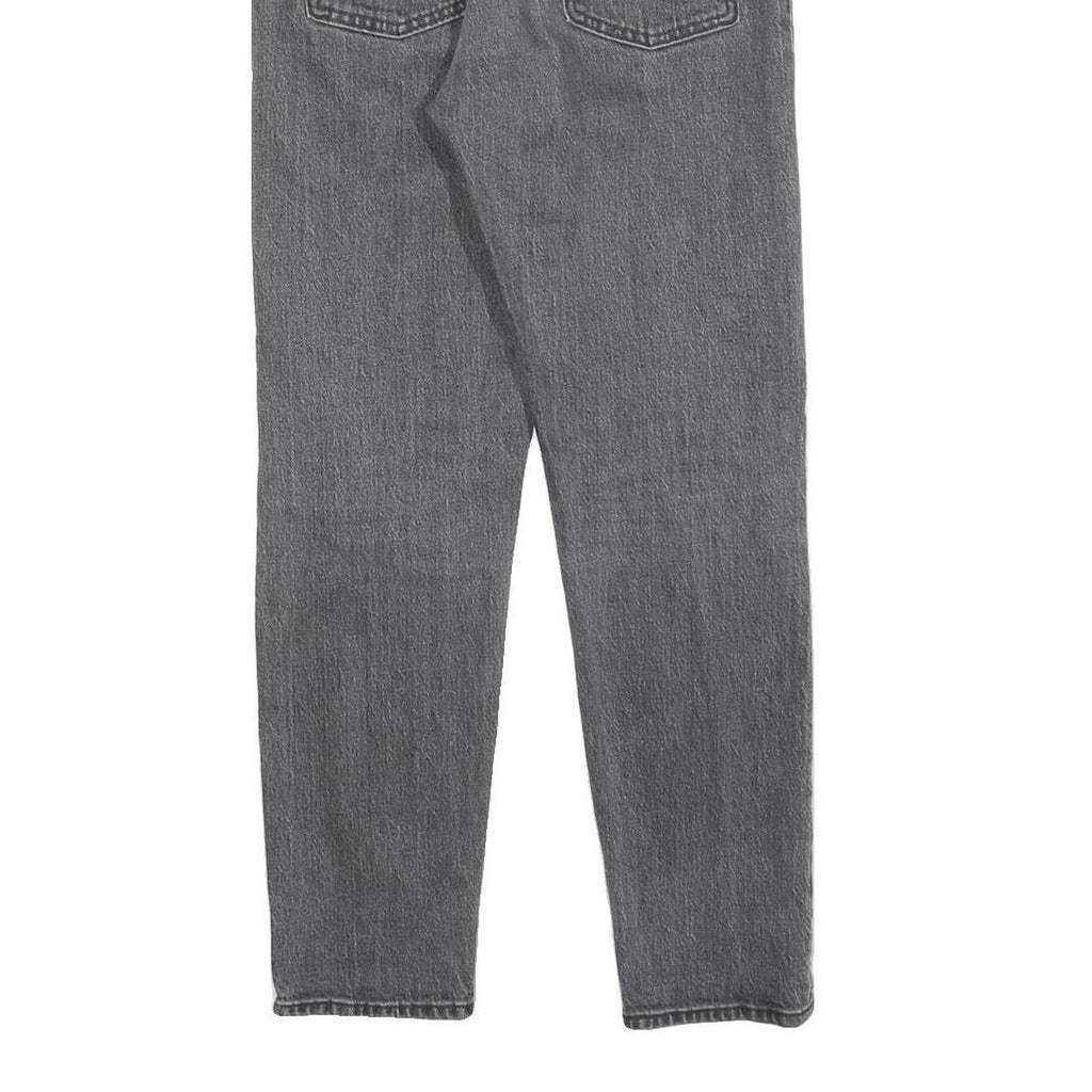 LEVI'S Womens Slim Grey Denim Slim Jeans Cotton Blend W26 L28 Button Closure