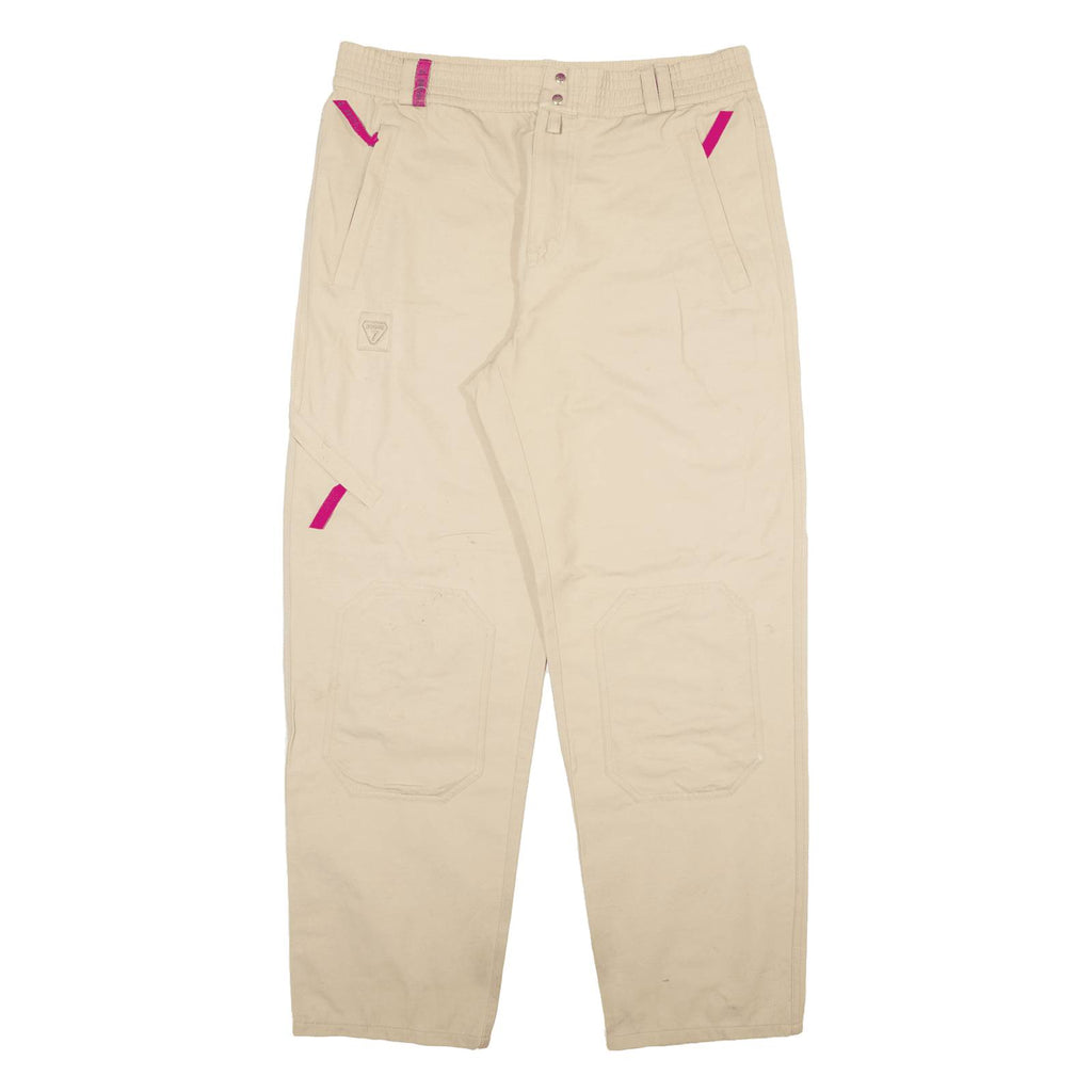 DEGRE 7 Womens Trousers Beige Relaxed Tapered W34 L30