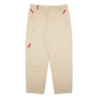 DEGRE 7 Womens Trousers Beige Relaxed Tapered W34 L30