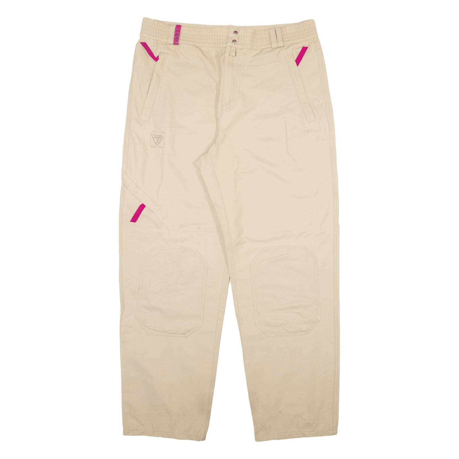 DEGRE 7 Womens Trousers Beige Relaxed Tapered W34 L30