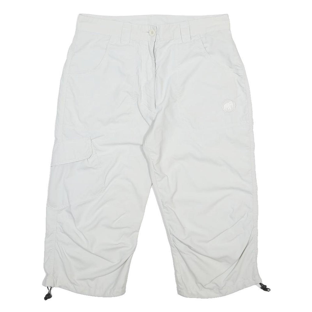 MAMMUT Womens Shorts White Casual M W30 Outdoor Lightweight Zip Pockets