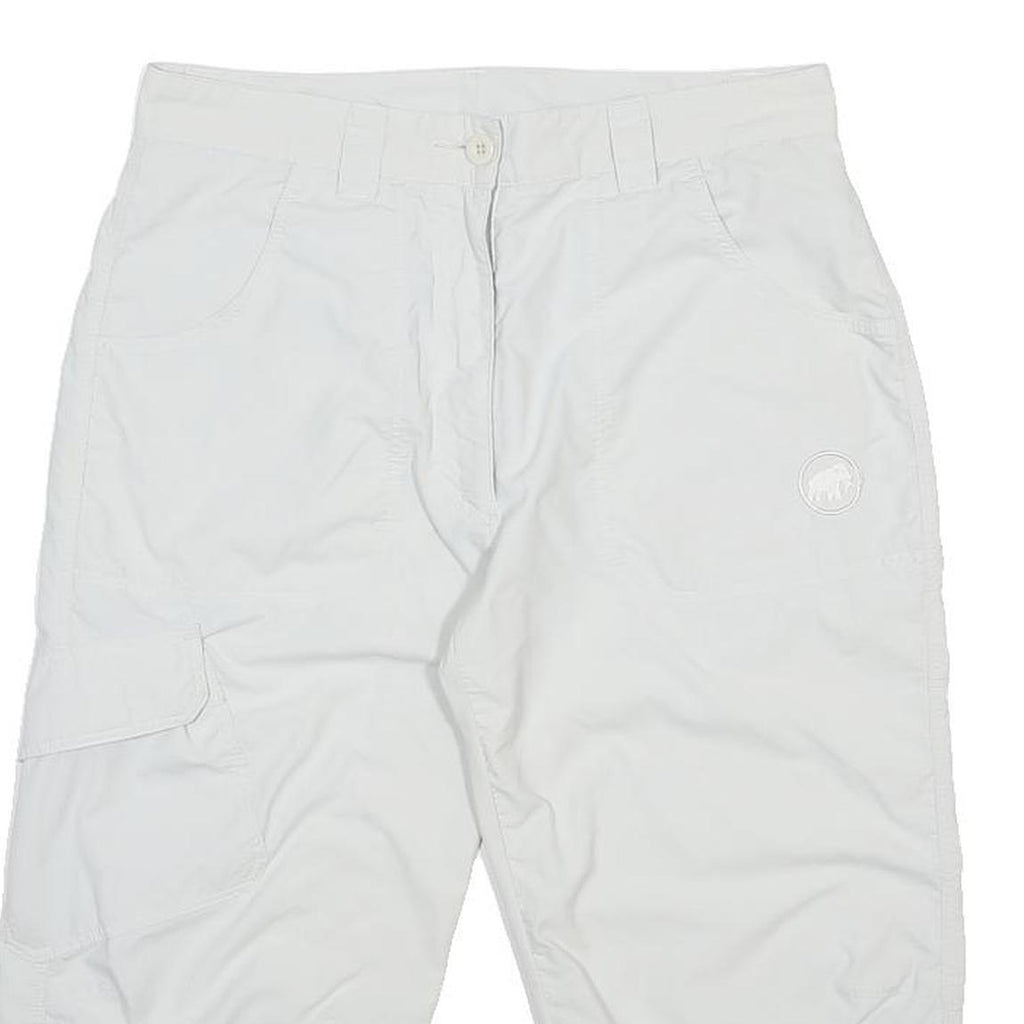 MAMMUT Womens Shorts White Casual M W30 Outdoor Lightweight Zip Pockets