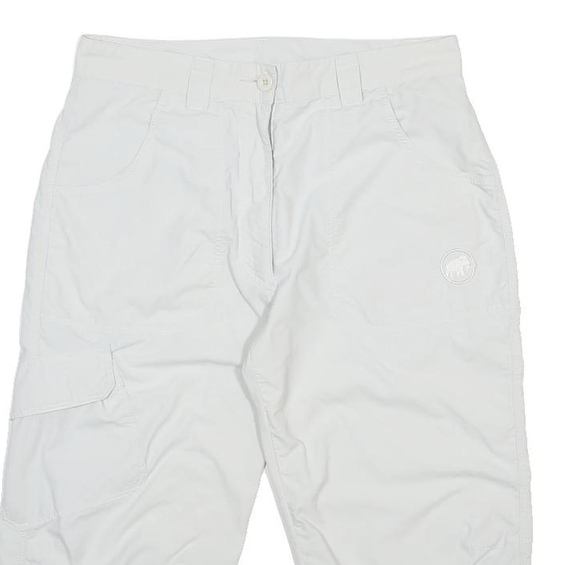 MAMMUT Womens Shorts White Casual M W30 Outdoor Lightweight Zip Pockets
