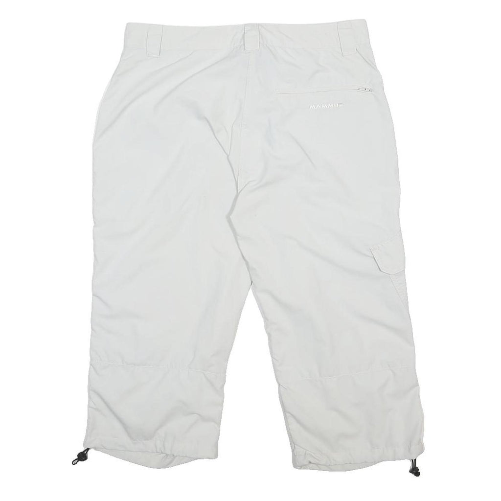 MAMMUT Womens Shorts White Casual M W30 Outdoor Lightweight Zip Pockets