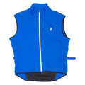 CRANE Cycling Mens Jersey Blue Sleeveless Full Zip L