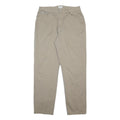 CALVIN KLEIN JEANS Womens Cotton Beige Regular Straight Trousers W32 L31 Casual
