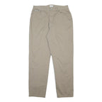 CALVIN KLEIN JEANS Womens Cotton Beige Regular Straight Trousers W32 L31 Casual