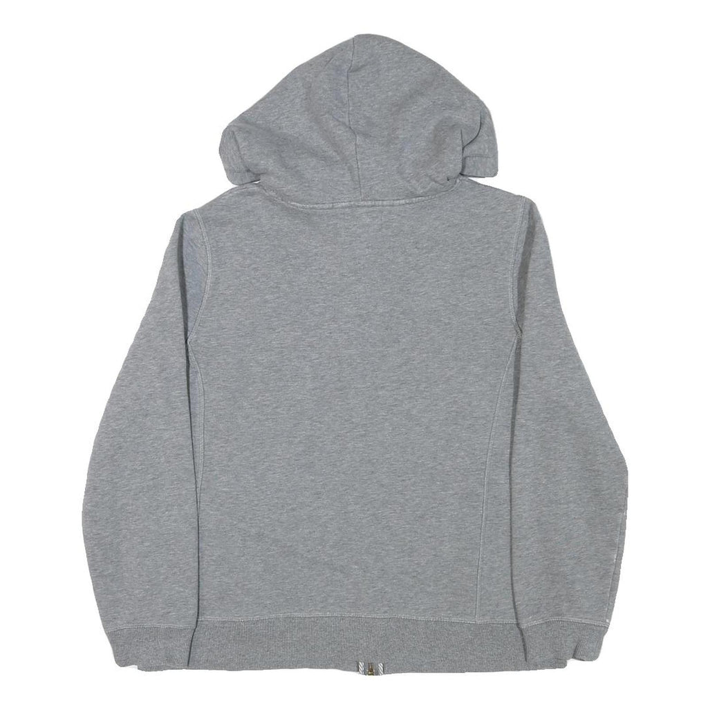 NAUTICA Womens Grey Hoodie L Zip Up Cotton Blend Casual Sweatshirt