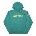 CHAMPION Mens Green The Lake Pullover Hoodie M Casual Cotton Blend Sweatshirt