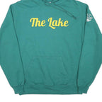 CHAMPION Mens Green The Lake Pullover Hoodie M Casual Cotton Blend Sweatshirt