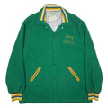 HOLLOWAY Mens Green Wool Button Jacket XL Plain Embroidered Gary DGC Sleeve