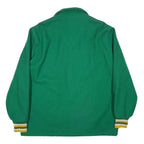 HOLLOWAY Mens Green Wool Button Jacket XL Plain Embroidered Gary DGC Sleeve