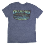 CHAMPION Mens T-Shirt Blue L