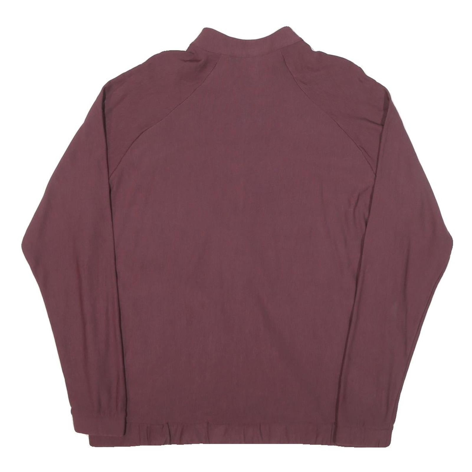 COLUMBIA Mens Maroon Jacket XL Polyester Blend Plain Zip Outdoor Casual