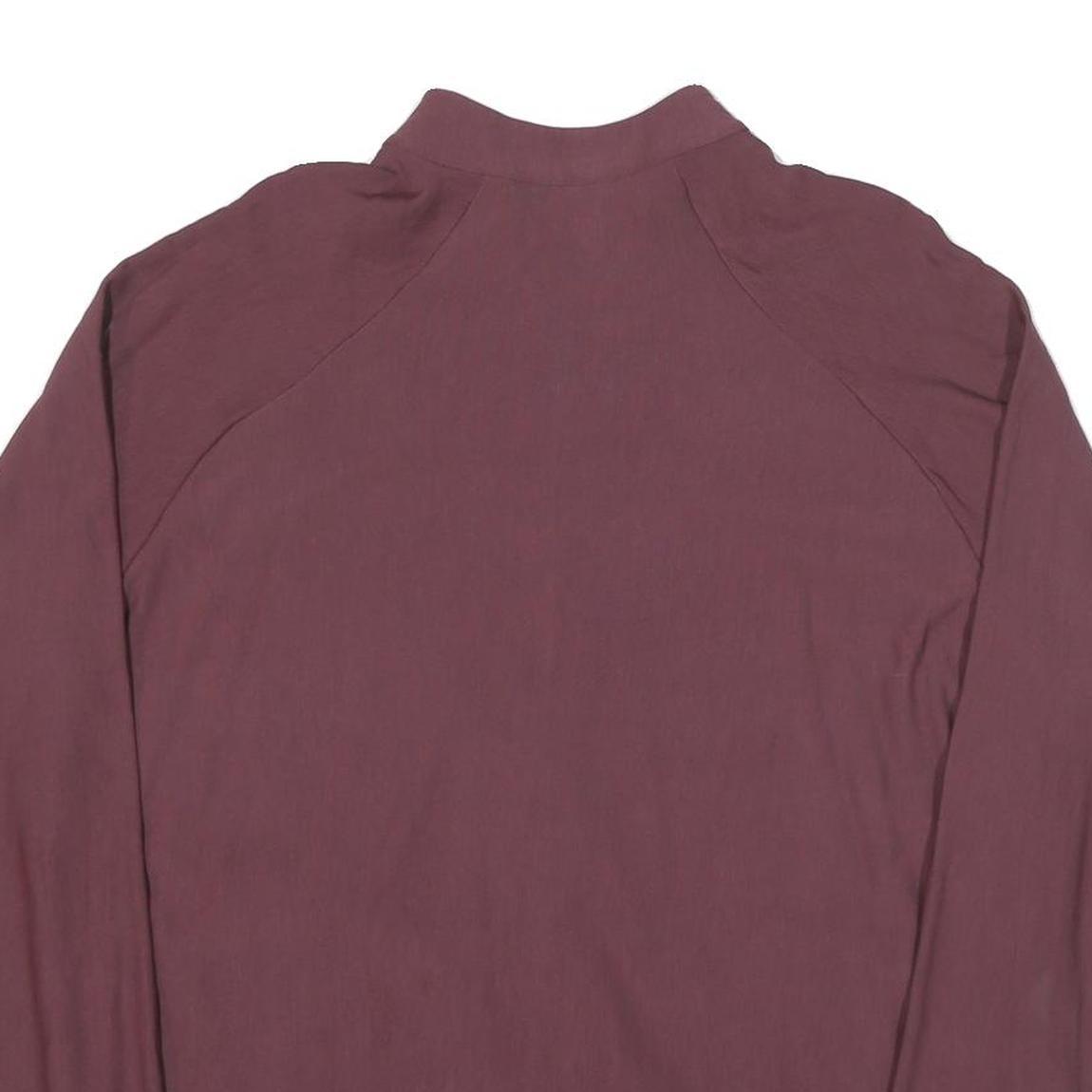 COLUMBIA Mens Maroon Jacket XL Polyester Blend Plain Zip Outdoor Casual