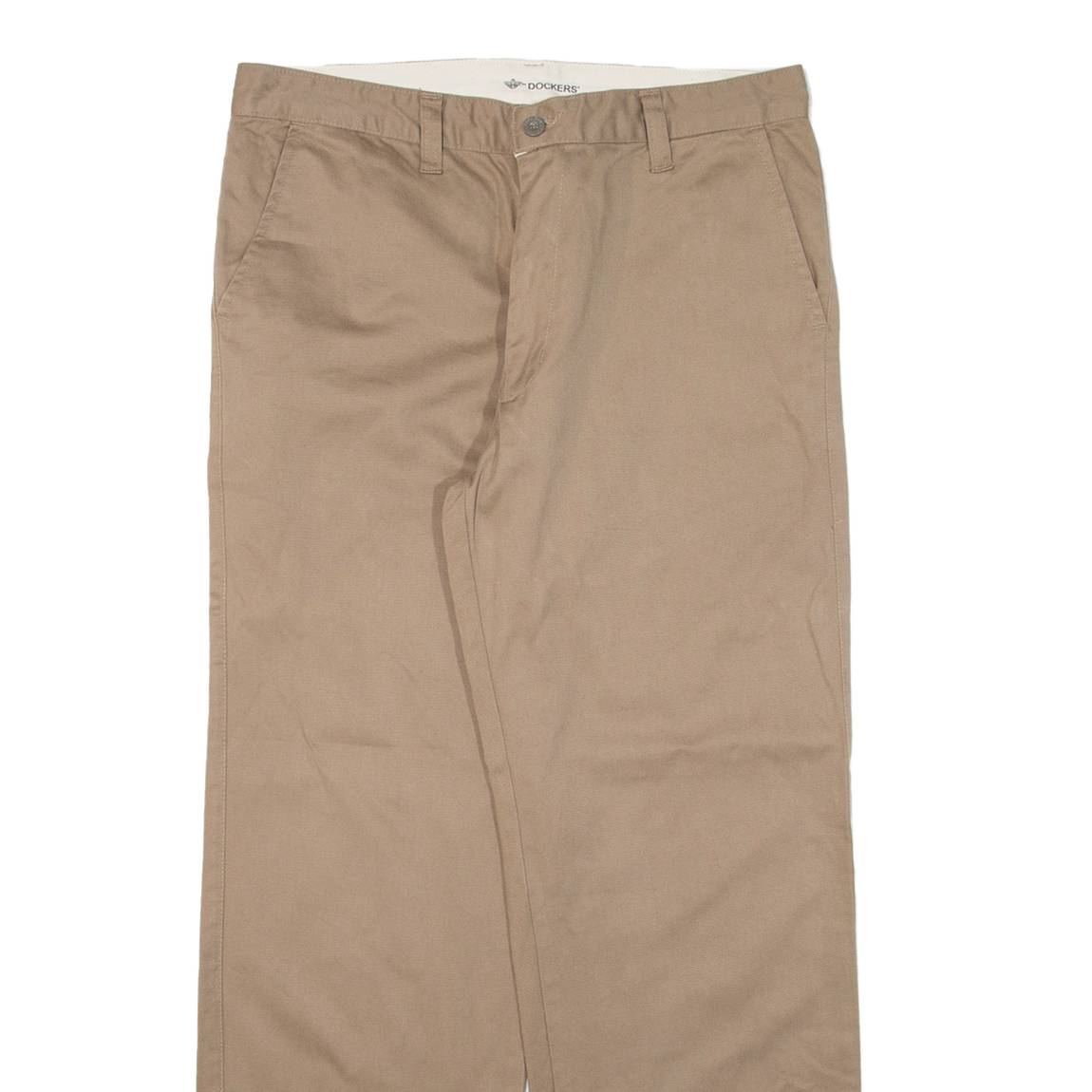 DOCKERS Mens Trousers Beige Regular Straight W32 L28