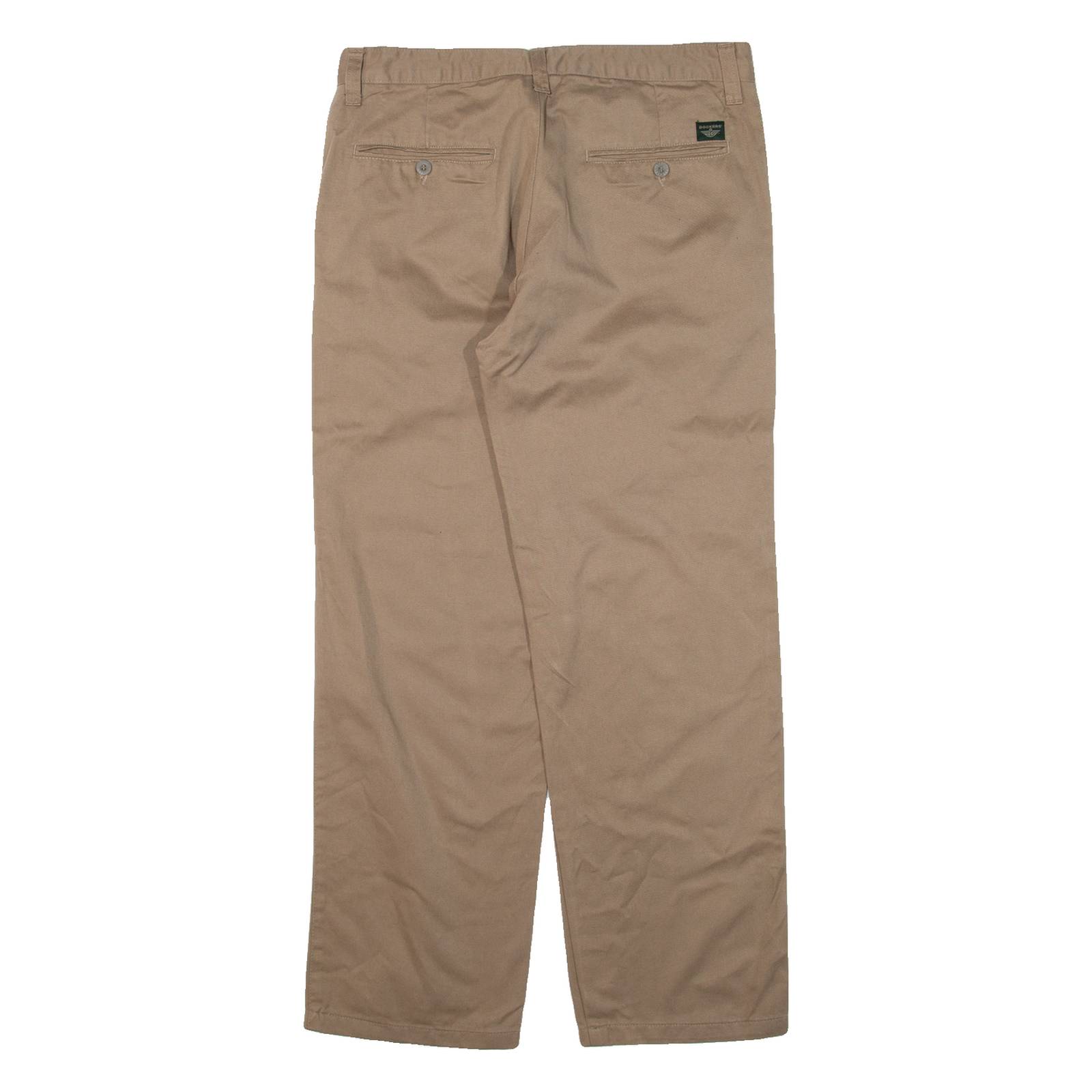 DOCKERS Mens Trousers Beige Regular Straight W32 L28