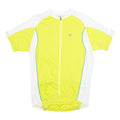 PEARL IZUMI Mens Yellow & White Cycling Jersey L Short Sleeve Crew Neck Zip