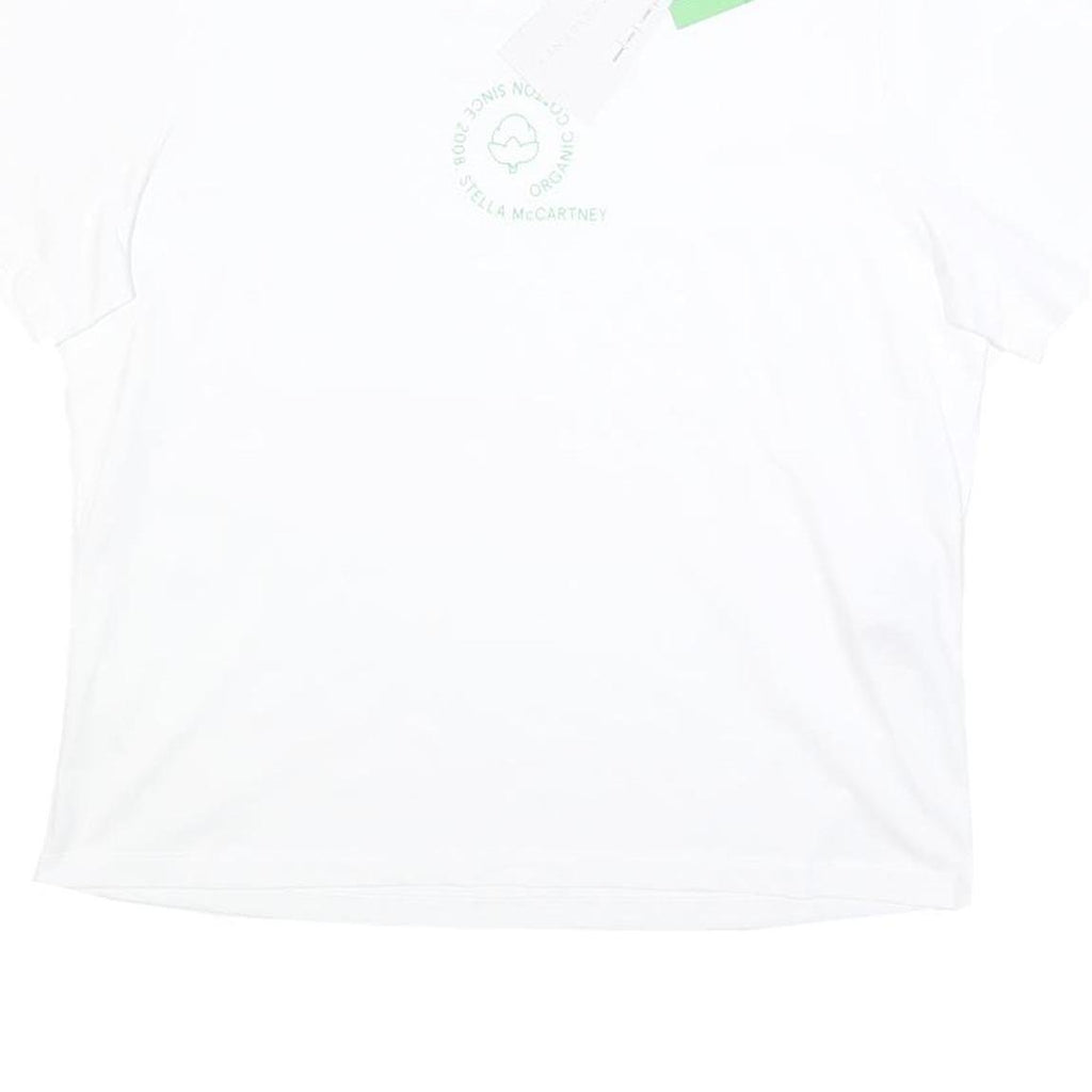 STELLA MCCARTNEY Womens White XS Short Sleeve Crew Neck Organic Cotton T-Shirt
