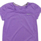 CRAFT Womens Purple Sleeveless Round Neck Graphic T-Shirt S Activewear