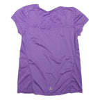 CRAFT Womens Purple Sleeveless Round Neck Graphic T-Shirt S Activewear