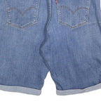 LEVI'S Womens Blue Denim Casual Shorts M W30 Rolled Hem Classic Fit