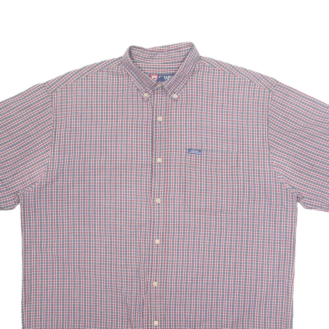 CHAPS RALPH LAUREN Mens Shirt Red Check L