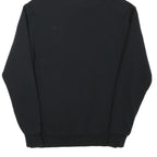 ELLESSE Womens Black Hoodie UK 10 Cotton Blend Logo Pullover Hooded Sweatshirt