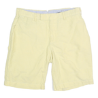POLO RALPH LAUREN Mens Shorts Yellow Casual Plain M W30 Cotton Blend Classic Fit