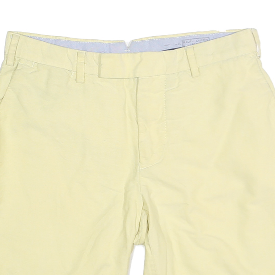 POLO RALPH LAUREN Mens Shorts Yellow Casual Plain M W30 Cotton Blend Classic Fit