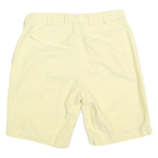 POLO RALPH LAUREN Mens Shorts Yellow Casual Plain M W30 Cotton Blend Classic Fit