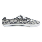 COACH Court Womens Low Top Trainers Black & White Synthetic UK 6.5 Casual Shoes