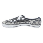 COACH Court Womens Low Top Trainers Black & White Synthetic UK 6.5 Casual Shoes