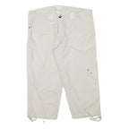 DASH Womens Shorts Beige Casual Cotton Blend XL W33 Cargo Style